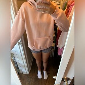 SHEIN sweatshirt blush pink